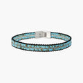 Bracciale in turchese sintetico con cordino