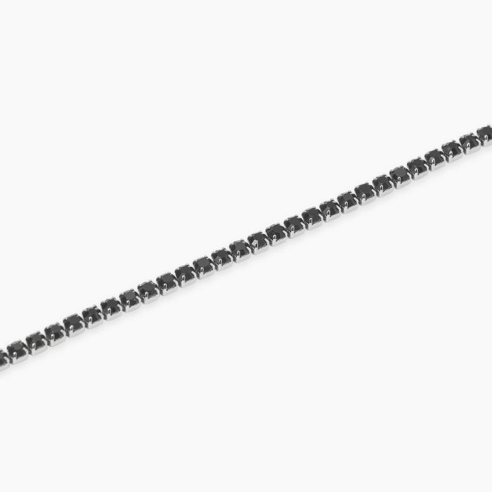 Bracciale tennis con cristalli neri