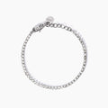 Bracciale tennis con cristalli bianchi