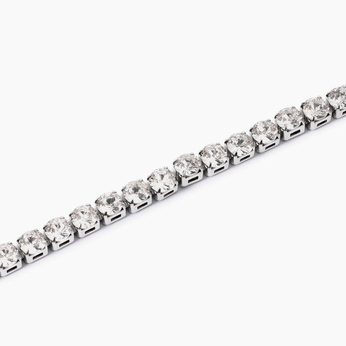 Bracciale tennis con cristalli bianchi