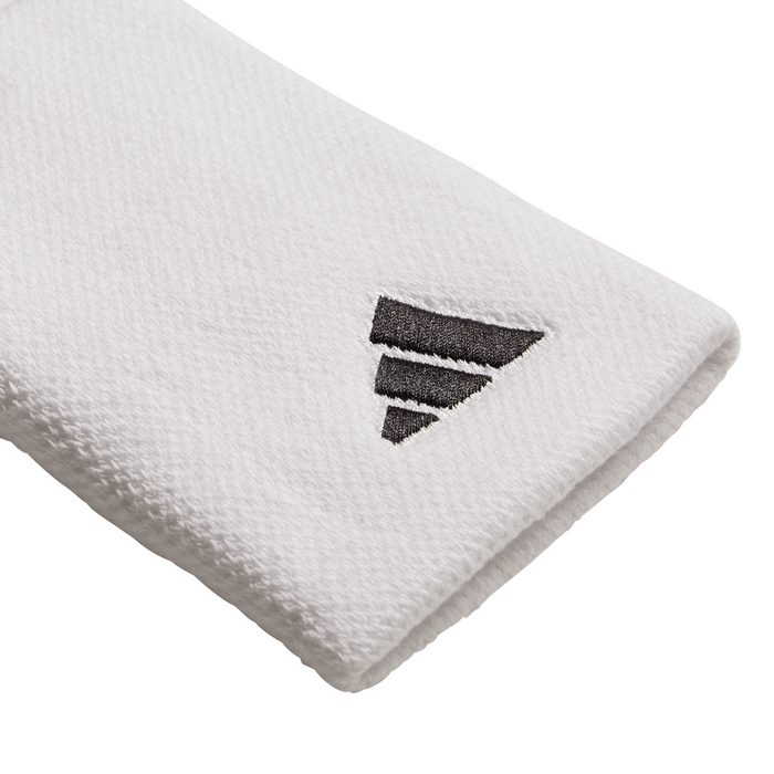 Adidas Tennis Wristband Large – White/White/Black