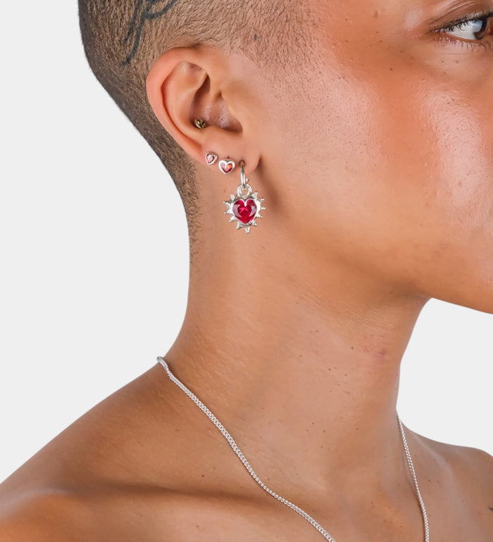 Tiny Heart Studs
