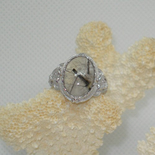 Tourmalated Quartz Ring