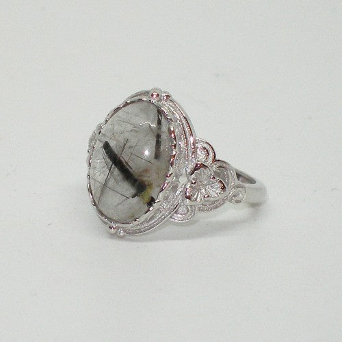 Tourmalated Quartz Ring