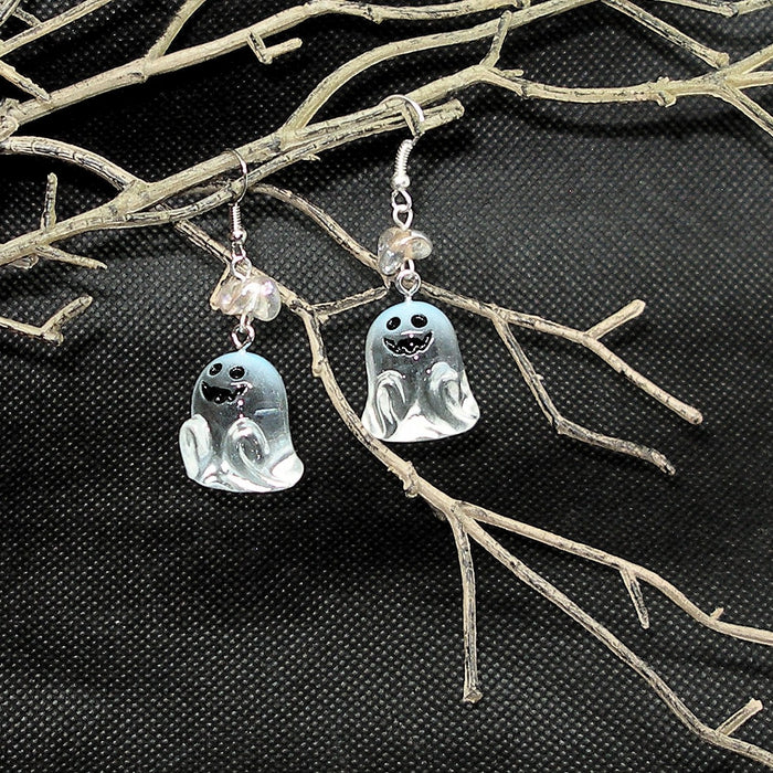 Transparent Ghost Dangle Earrings