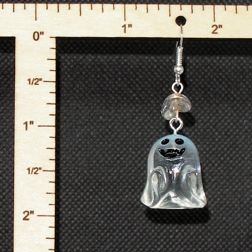 Transparent Ghost Dangle Earrings