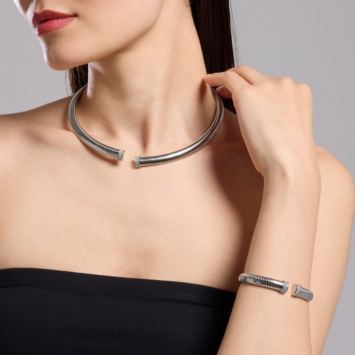 Bracciale tubogas con cristalli