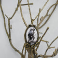 Undead Victorian Lovers Pendant Necklace