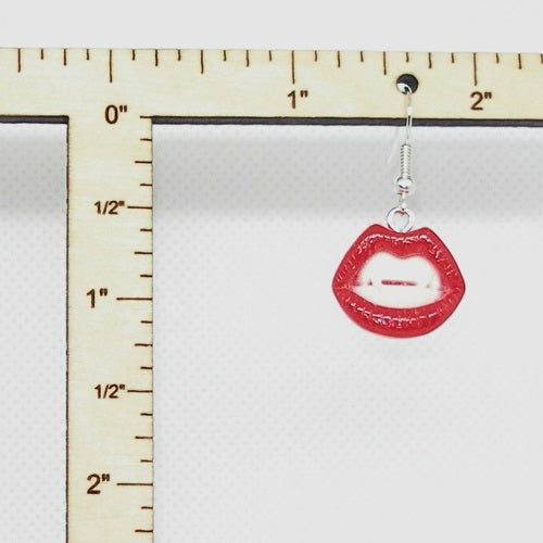 Vampire Teeth Dangle Earrings