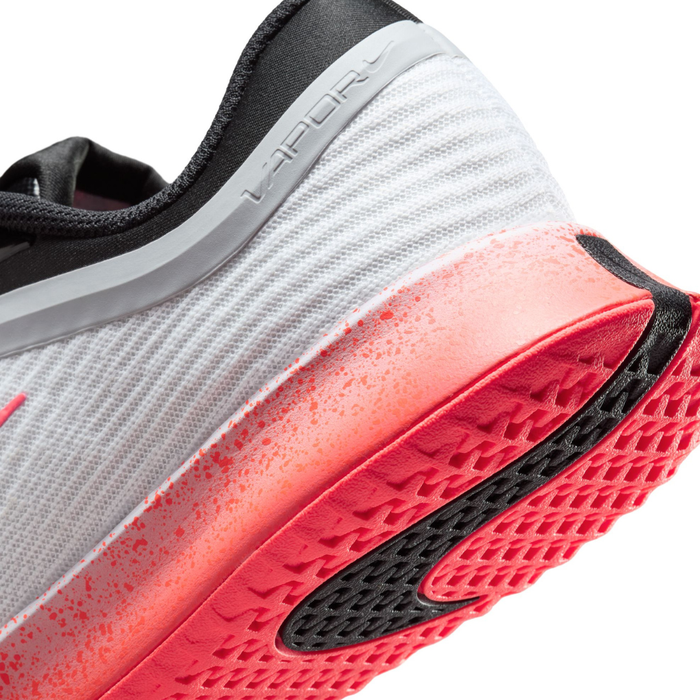 Nike Vapor Pro 3 Hard Court Womens Tennis Shoes - White/Hot Lava-Wolf Grey