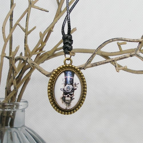 Victorian Skull Pendant