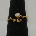 Vine Ring with opal