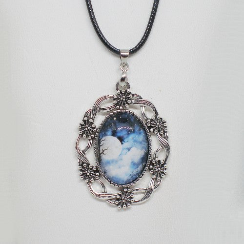Winter Moon Pendant Necklace