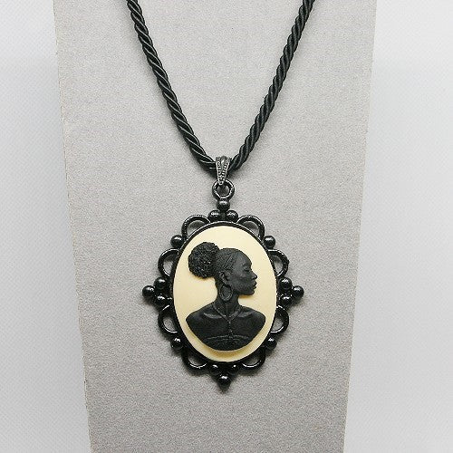 WOC Cameo Pendant Necklace