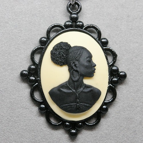 WOC Cameo Pendant Necklace
