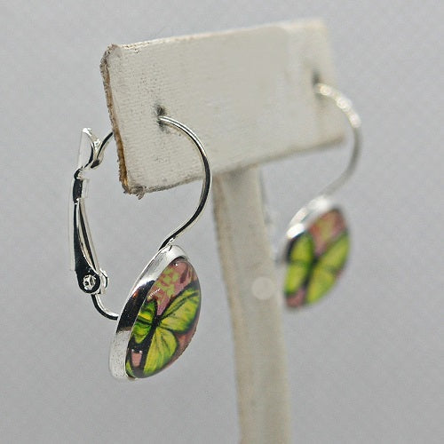 Yellow Butterfly Drop Earrings