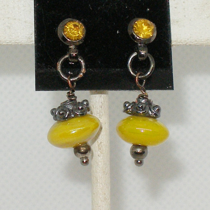 Yellow Drop Earrings