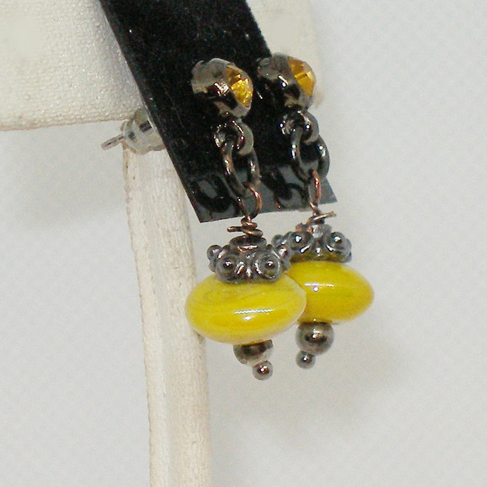 Yellow Drop Earrings