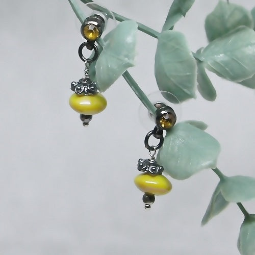 Yellow Drop Earrings