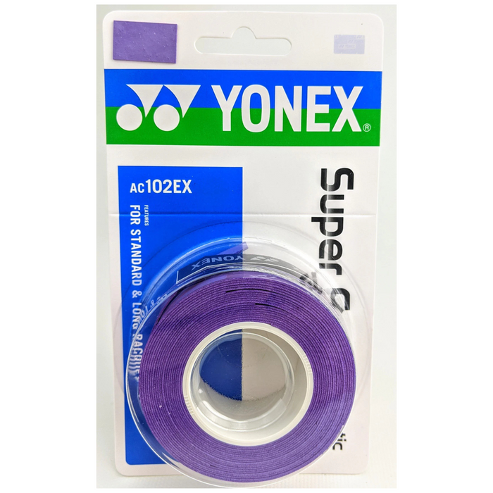 Yonex Wet Super Grap Overgrip 3 Pack - Purple